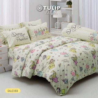 Tulip Delight ผ้าปูที่นอน (ไม่รวมผ้านวม) 3.5ฟุต 5ฟุต 6ฟุต ดิสนีย์ ปริ้นเซส Disney Princess DLC133 #ทิวลิปดีไลท์ ชุดผ้าปู