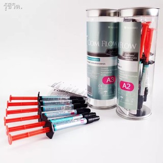 Korea 6PCS Tcom Flow Composite Flowable Light Cure Composite Resin Dental Materials Filling Fluid