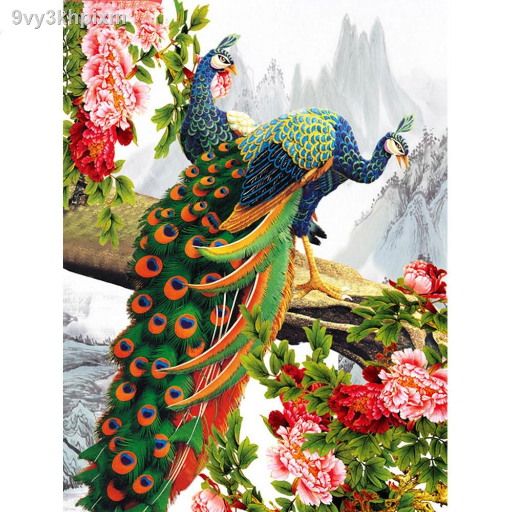 ❃✁☜Diamond Painting Set Peacock 5d Diamond DIY Diamond Handmade gift Full Drill Diamond Painting    