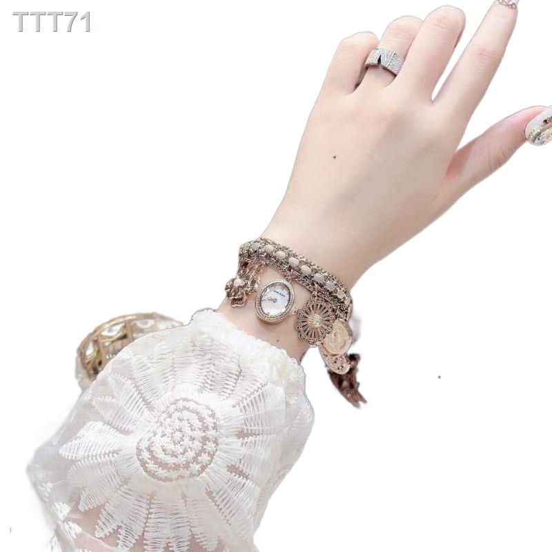 ☍✓◑🦋แท้ - พร้อมส่ง🦋นาฬิกา Anne Klein Women's Premium Crystal Accented Rose Gold-Tone Charm Bracelet