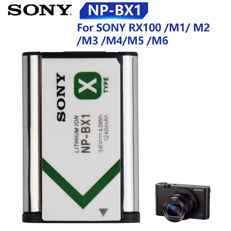 Original เปลี่ยน Sony แบตเตอรี่ NP-BX1สำหรับ SONY M6 M3 M5 M2 WX300 M1RX1 RX1R HX90 WX350 HX400แบตเต