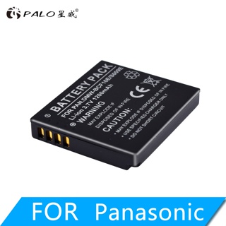 PALO 3.7โวลต์1200มิลลิแอมป์ชั่วโมง DMW-BCF10 DMW BCF10E BCF10แบตเตอรี่กล้องสำหรับ Panasonic CGA-S106 S106B S/S/106D S/10