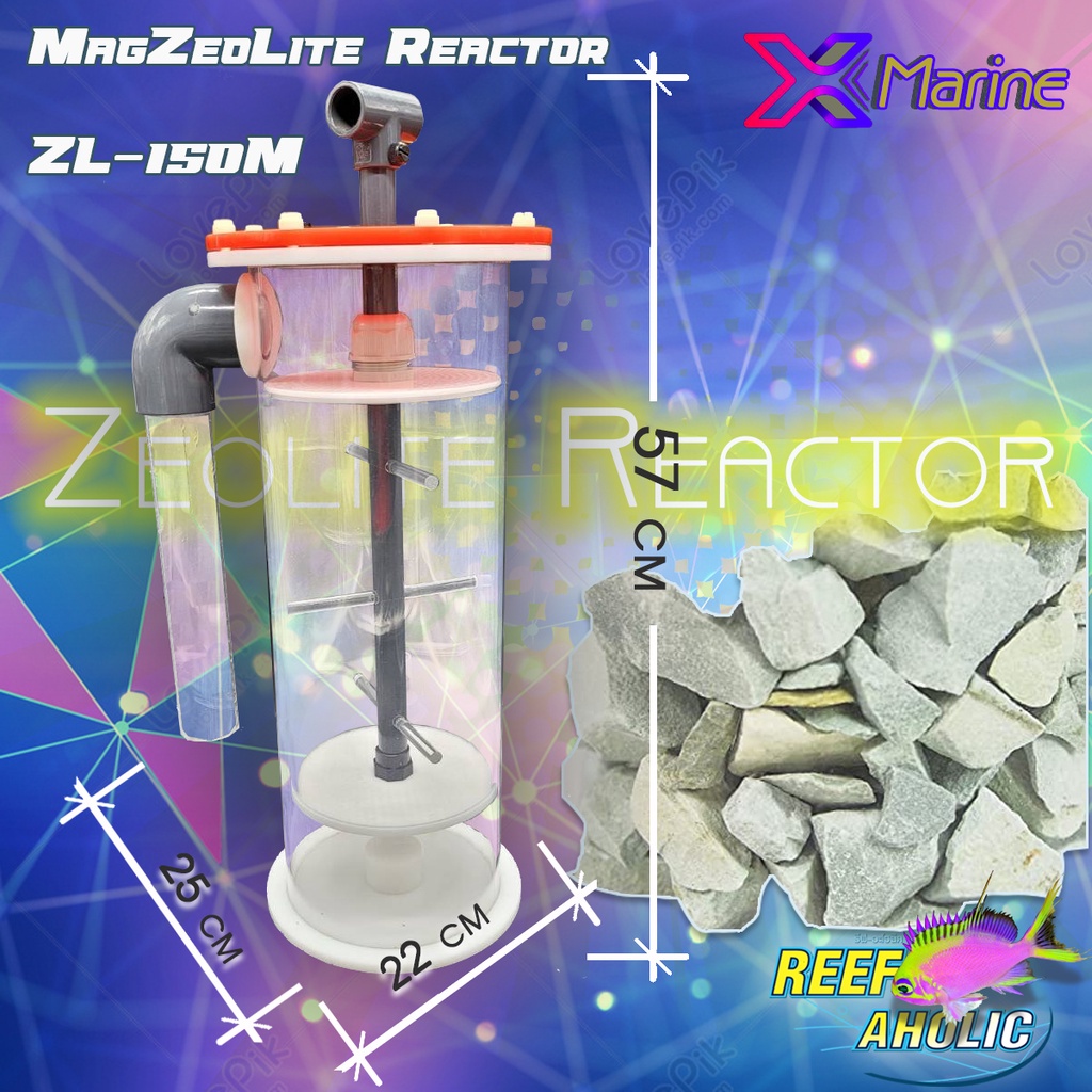 X-marine Zeolite Reactor ZL-Reef-Aholic 150M กระบอกกระแทกซีโอไลท์ แบบเด้งได้เด้งดี เพราะมีแม่เหล็กอิ