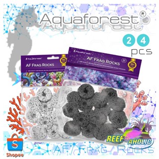 Aquaforest Frag Rocks ฐานแฟรกขาว/ดำ 24 ชิ้น