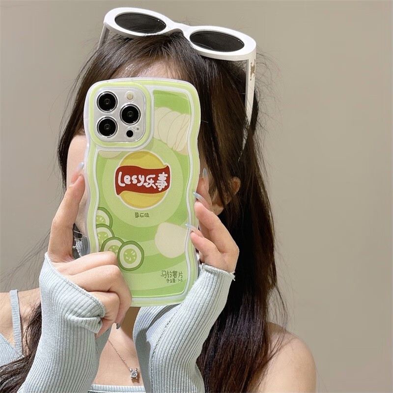 ปูไมซิน มันฝรั่งทอดสร้างสรรค์สำหรับคู่รักoppok10เปลือกโทรศัพท์k9sเคสซิลิโคนตลกreno7รุ่นคลื่นa57วางต้