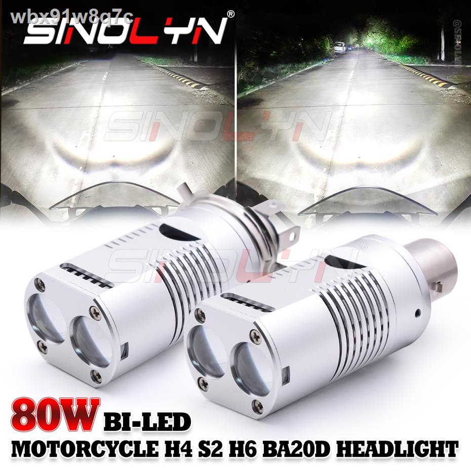 H4 9003 HB2 S2 H6 BA20D LED Headlight Bulb Bi-LED Projector Headlight Mini Driving Light Dual Lens M
