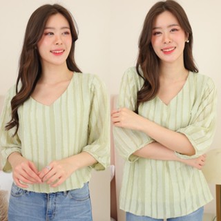 Terra Blouse เสื้อผ้าชีฟองพรีเมี่ยม ลายริ้ว สวยหรู ดูน่ารัก ใส่ได้ทุกโอกาส