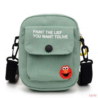 ❣SPOT🧡Canvas Letter Messenger Bag New Zipper Mini Messenger Bag