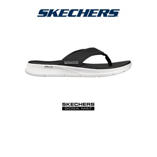 Skechers สเก็ตเชอร์ส รองเท้าแตะผู้ชาย Men On-The-GO GO Consistent Penthouse Walking Sandals - 229036-BLK Ultra-Light, Machine Washable, Vegan