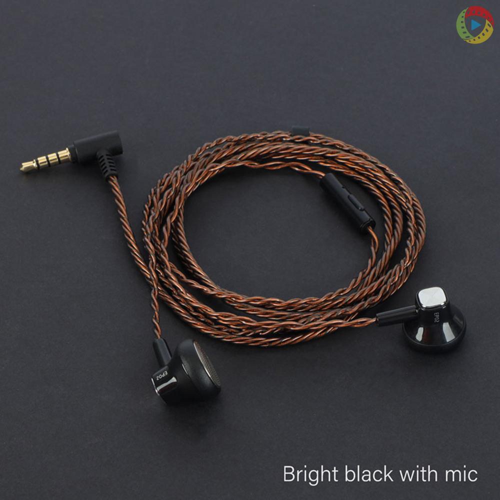 🔥วัสดุอย่างดี🔥 Docooler Jcally Ep02 หูฟัง 3.5 มม. พร้อมไมโครโฟนสมาร์ทโฟน ขายดีสุด