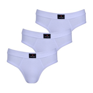 JOHN HENRY UNDERWEAR Trendy Essential กางเกงชั้นในผู้ชาย ทรงบรี๊ฟ รุ่น JU JU29001 Pack3 สีขาว