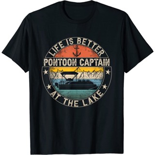 เสื้อยืด Pontoon Captain Life Is Better At The Lake