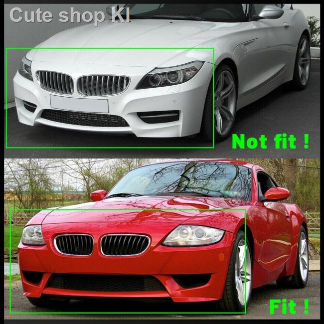 【Spot supply】 2pcs Car Air Intake Grille Front Bumper Protector Grilles Compatible For Z4 E85 2003-0