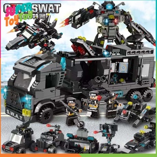 เลโก้ เลโก้หุ่นยนต์ ชุดตัวต่อเด็ก ของเล่นตัวต่อ บล็อกตัวต่อ ทหาร ตำรวจ ของเล่นเด็กโต8ปีขึ้นไป เสริมพัฒนาการ