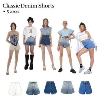 Merge Official - Classic Denim Shorts 01 5 Colors (พร้อมส่ง)