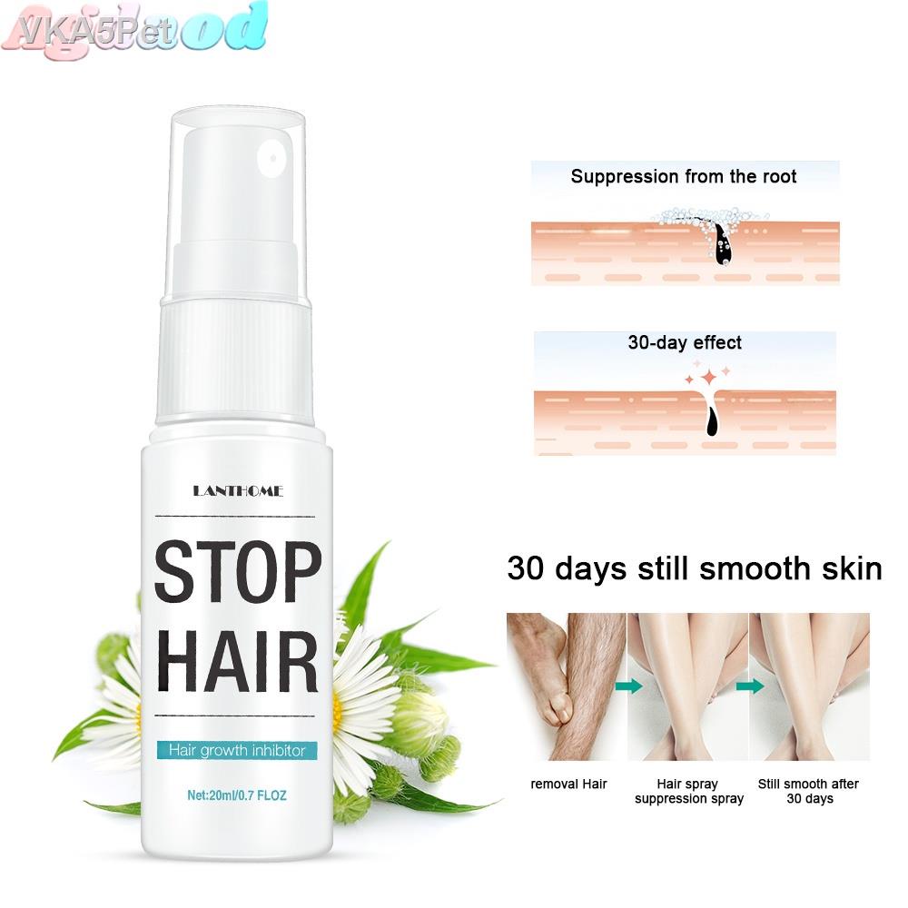 Agdoad 20ML Hair Growth Inhibitor Essence Hair Removal Serum Spray Set Body Painless Facial Permanent Stop Body Hair Rem