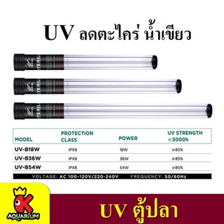 PERIHA Ultra Violet Sterilizer B18W /  B36W / B54W ฆ่าเชื้อโรค แบคทีเรีย ช่วยทำให้น้ำใส ใช้สำหรับตู้ปลา