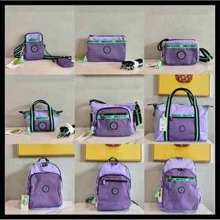 ANNA SUI Kipling กระเป๋าสะพายไหล่ สีม่วง สําหรับเดินทาง K2146