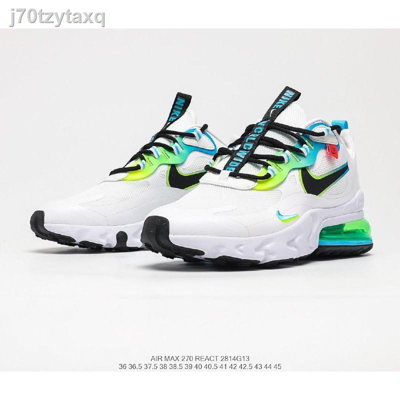 ☄♤☢ Nike Air Max 270 React Men Shoes Running Sports Jogging Premium-36-45 EUROรองเท้าผ้าใบผู้ชาย