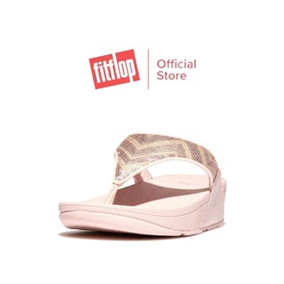 FITFLOP LULU SEQUIN ZIGZAG SANDALSรองเท้าแตะหูหนีบผู้หญิงรุ่นGB9-A32สีROSE FOAMเบอร์36 ลดราคาพิเศษจาก4290บาทเหลือ1750บาท