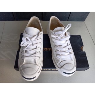 ☽♛♙Converse Jack purcell cp ox whiteรองเท้าผ้าใบ