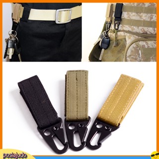 (Poslajudo) Tactical Webbing Molle Buckle Hanging Belt Snap Hook Outdoor Camping EDC Tool