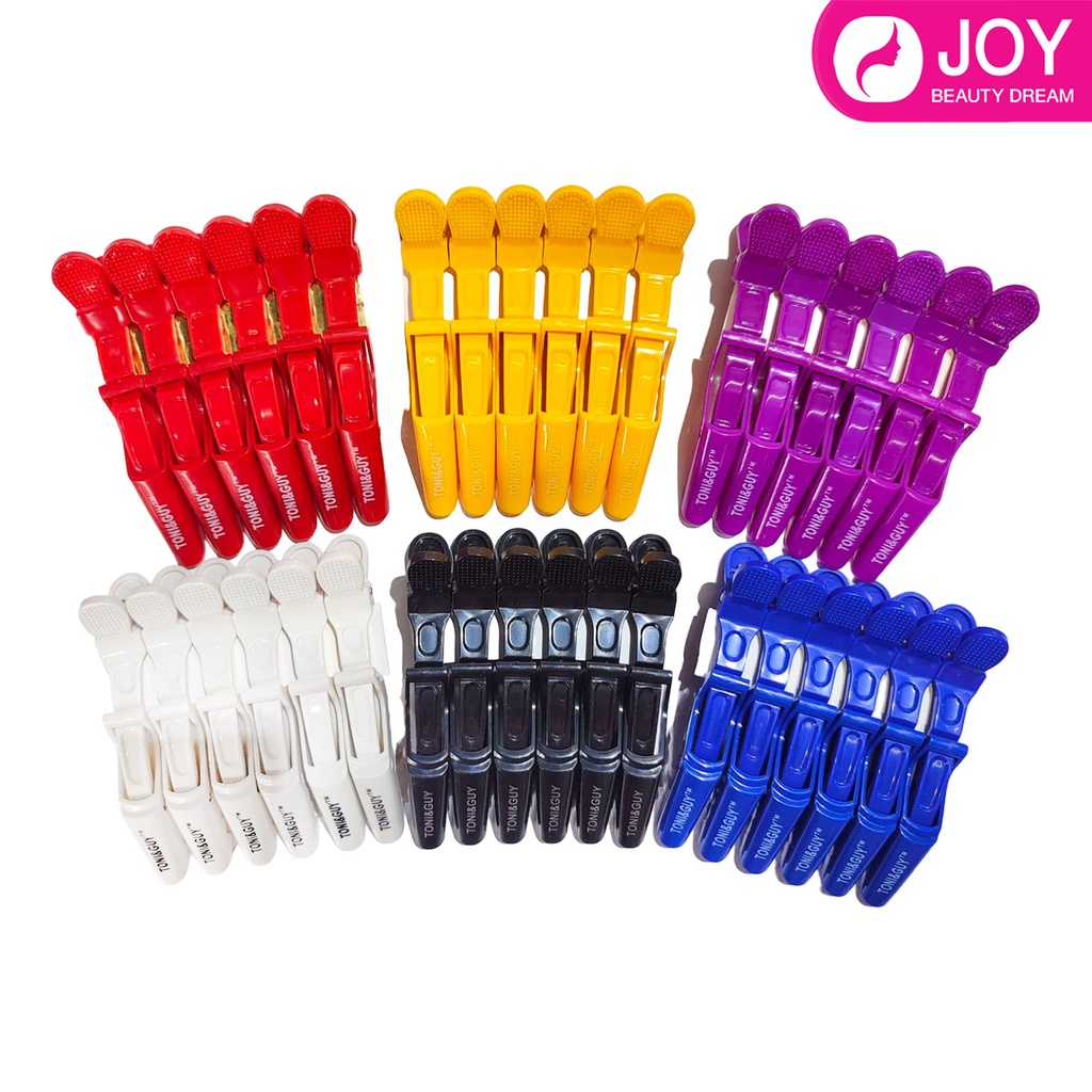 กิ๊บปากจระเข้ Tony&Guy 6ชิ้น มี 6 สี