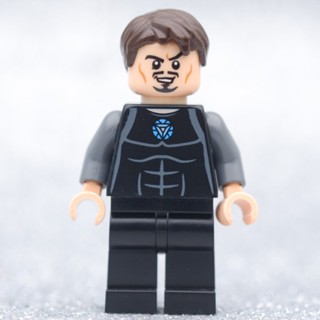 LEGO Tony Stark Black Suit HERO MARVEL - LEGO เลโก้ มินิฟิกเกอร์ ตัวต่อ ของเล่น