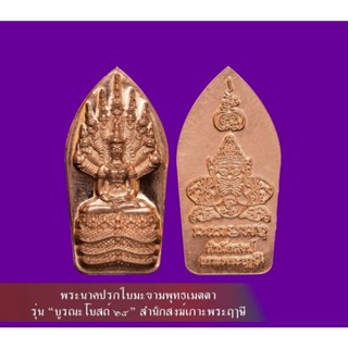 พระนาคปรกใบมะขามพุทธเมตตา หลัง พระราหู เนื้อทองแดง หลวงพ่อเล็ก วัดท่าขนุน อธิฐานจิตปลุกเสก