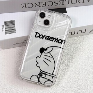 เคสโทรศัพท์มือถือ แบบใส กันกระแทก ลายการ์ตูนโดราเอมอน สําหรับ iphone 14 pro max 11 13 12 8 7 Plus XSMax X XR