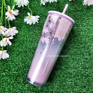 🌸 [พร้อมส่ง] แก้ว 2 ชั้นพลาสติก Starbucks แท้💯‼️