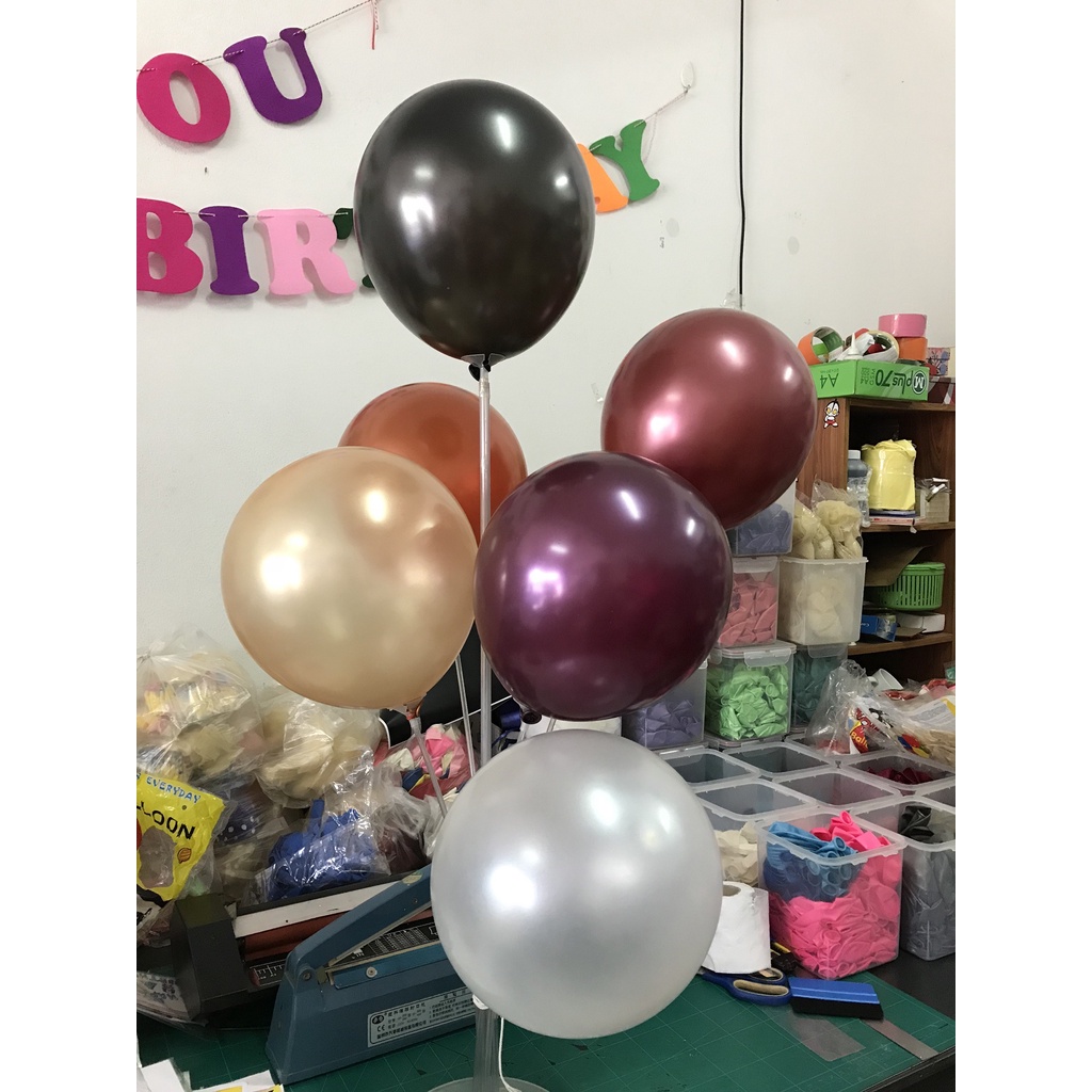 ลูกโป่งมุก ชุด 10 ใบ 30 ใบ  ขนาด 12 นิ้ว ลูกโป่งเนื้อหนา ลูกโป่งจัดงานแต่งงาน ลูกโป่งเซอร์ไพรส์ - รูปที่ 4