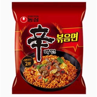 มาม่าเกาหลี แบบแห้ง Shin Ramyun ramen stir fried 131g 신라면 볶음면