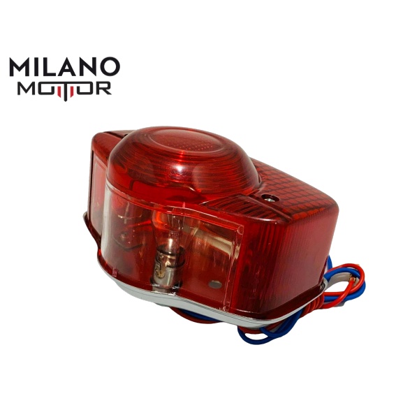 ไฟท้ายมอเตอร์ไซค์ ไฟท้าย cb100 C70 สีแดง บ4-บ7 motorcycle-rear-brake-light T6