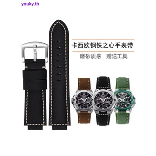 สายนาฬิกาข้อมือหนังแท้ สําหรับ Casio GST-B200 B400 GA110 D Home 5600 GM2100 0703