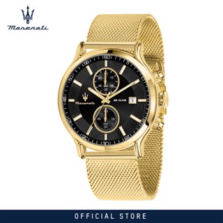 [2 Years Warranty] Maserati Epoca 42mm Black Dial Mens Quartz Watch R8873618014