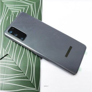 ฝาครอบด้านหลัง ของแท้ สําหรับ SAMSUNG S20 Backcover Backcover Back Glass Rear Housing พร้อมเลนส์กล้อง อะไหล่กาว สําหรับ