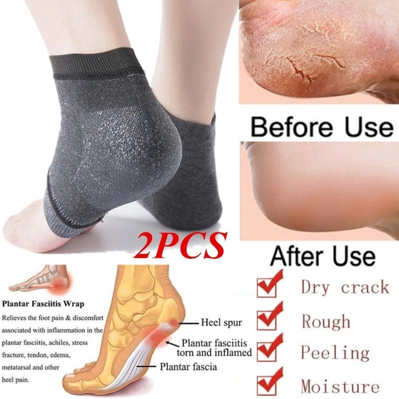 1 Pair Silicone Foot Chapped Care Tool Heel Socks Cracked Skin Care Protector