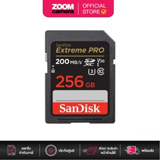 Sandisk เมมโมรี่ การ์ด Extreme Pro SDXC 256GB U3 V30 R200/W140 SDSDXXD-256G-GN4IN (ประกันศูนย์)