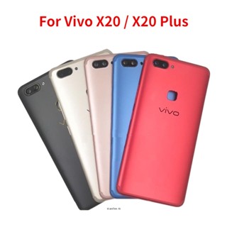 ฝาครอบด้านหลัง แบบโลหะ พร้อมเลนส์กล้อง แบบเปลี่ยน สําหรับ Vivo X20 X20 Plus