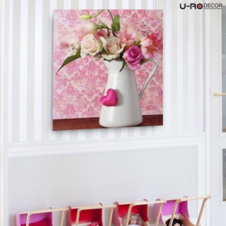 U-RO DECOR ภาพพิมพ์เหยือกกุหลาบ รุ่น ROSE PITCHER 70x70 ซม.