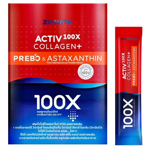 ZEAVITA ACTIV 100XCOLLAGEN+PREBO&ASTAXANTHIN 30SAC