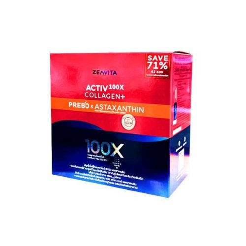 ZEAVITA ACTIV 100XCOLLAGEN+PREBO&ASTAXANTHIN 62SAC