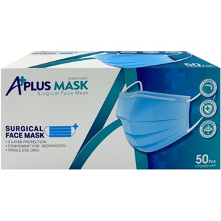 A PLUS MASK SURGICAL FACE MASK 50S หน้ากากอนามัยทางการแพทย์ 50 ชิ้น