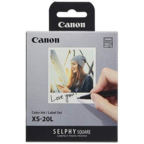 Canon Xs-20L Selphy Square ชุดหมึกสี / ฉลาก สําหรับ Qx10