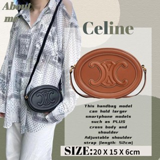 Celine CUIR TRIOMPHE Womens Messenger Bag Small Coin Purse Mooncake Bag Various Colours  Genuine