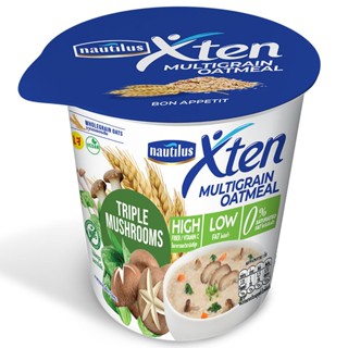 นอติลุสเอ็กซ์เทนโอ๊ตผสมมัลติเกรนเห็ดผักรวม 53กรัม  /  Nautilus Xten Multigrain Oatmeal Triple Mushroom 53g.