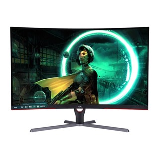 หน้าจอคอมพิวเตอร์ , MONITOR (จอมอนิเตอร์) AOC C32G3E/67 - 31.5" VA FHD 165Hz CURVED FREESYNC PREMIUM