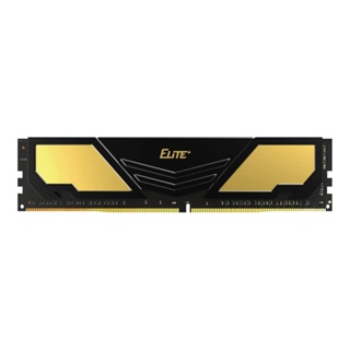 คอมพิวเตอร์ | 16GB (16GBx1) DDR4 3200MHz RAM (หน่วยความจำ) TEAM ELITE PLUS DDR4 (GOLD &amp; BLACK) (TPD416G3200HC2201)