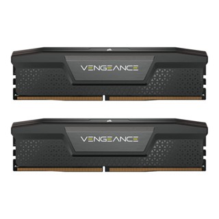 คอมพิวเตอร์ ::: 16GB (8GBx2) DDR5 5200MHz RAM (หน่วยความจำ) CORSAIR VENGEANCE DDR5 (BLACK) (CMK16GX5M2B5200C40)